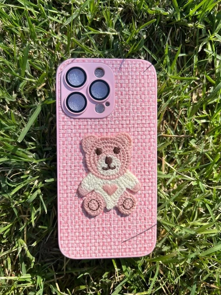 İphone 14 Pro Max Opus Silikon Nakış Desenli Telefon Kılıfı - Resim 2