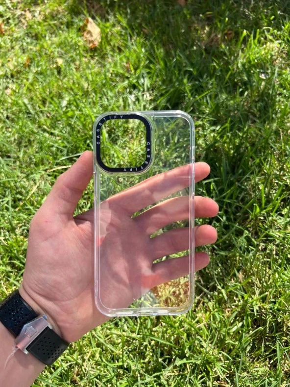 İphone 14 Pro Max Casetify Şeffaf Silikon Telefon Kılıfı