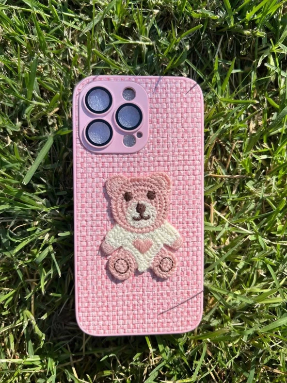 İphone 13 Pro Max Opus Silikon Nakış Desenli Telefon Kılıfı - Resim 2