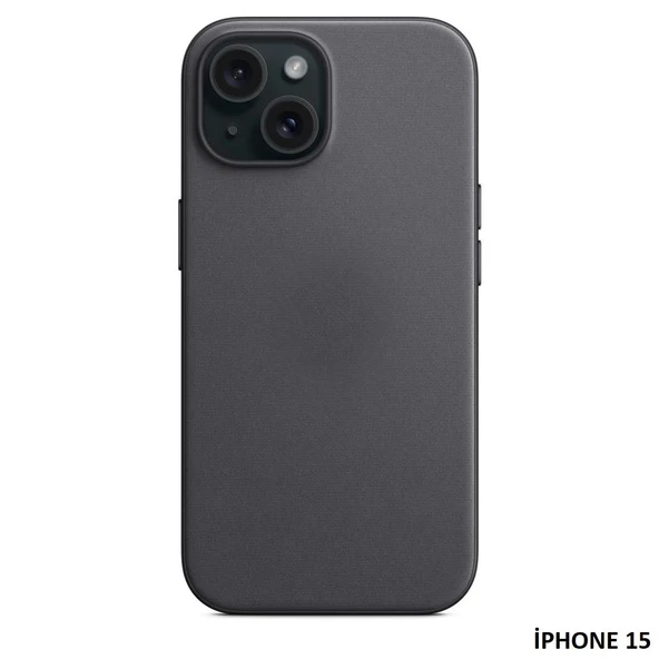 iPhone 15 için MagSafe özellikli Mikro Dokuma Kılıf - Resim 4