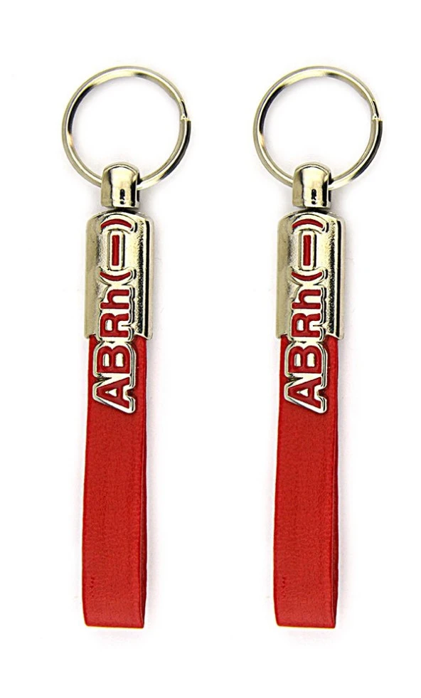 Kan Grubu Özel Yakut Seri Anahtarlık - AB Rh- - 4