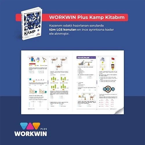LGS 15 Fasikül Video Çözümlü Kamp Kitabı Workwin Plus - Resim 3