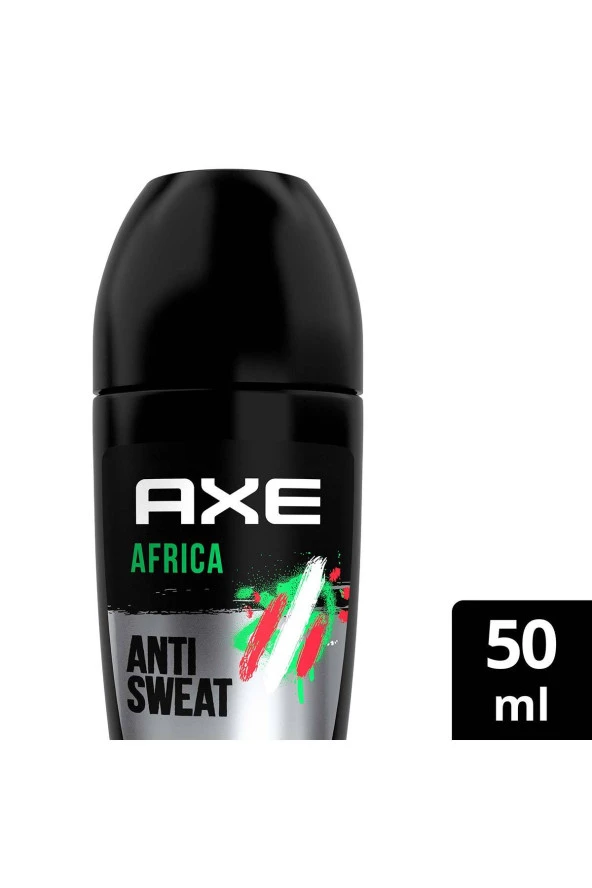 Axe   Erkek Roll On Deodorant Africa 48 Saat Etkileyici Koku 50 ml