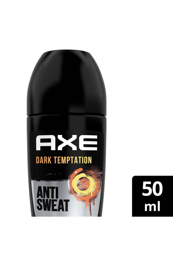 Axe   Erkek Roll On Deodorant Dark Temptation 48 Saat Etkileyici Koku 50 ml
