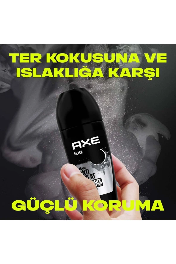 Axe   Erkek Roll On Deodorant Black 48 Saat Etkileyici Koku 50 ml - 3