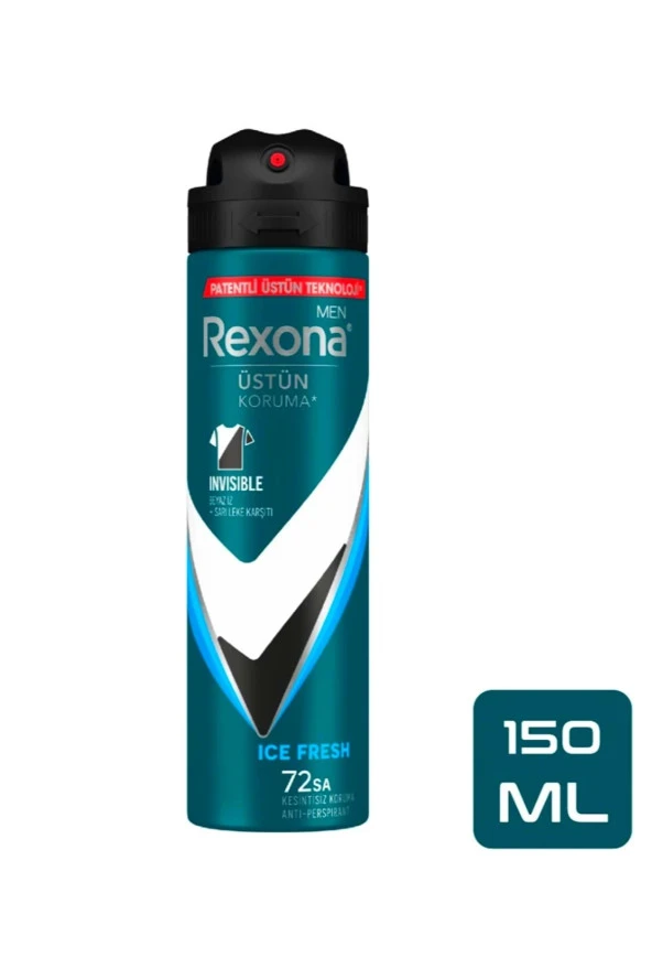Rexona   Erkek Deodorant Invisible Ice Fresh Men 150 ml