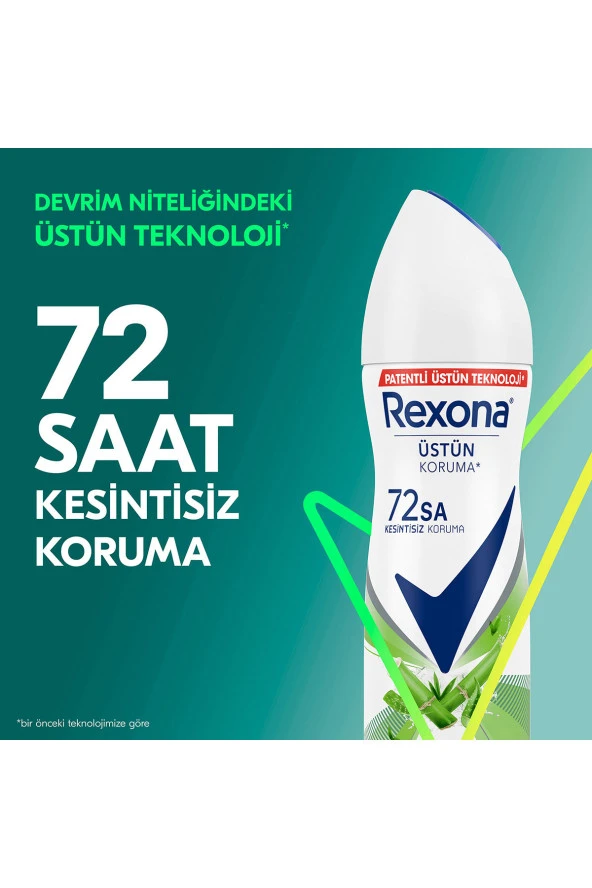 Rexona   Kadın Sprey Deodorant Bambu & Aloe Vera 72 Saat Kesintisiz Üstün Koruma 150 ml X3 - 3