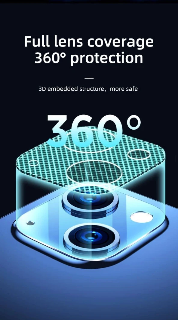 Joyroom JR-PF860 12 Pro Max Kamera Lens Koruyucu Cam - Resim 5