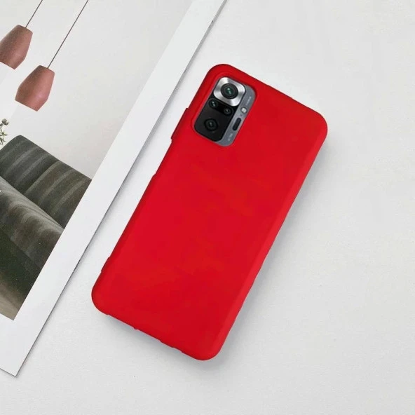 Xiaomi Redmi Note 10 Lansman Likid Silikon Kamera Korumalı Kılıf
