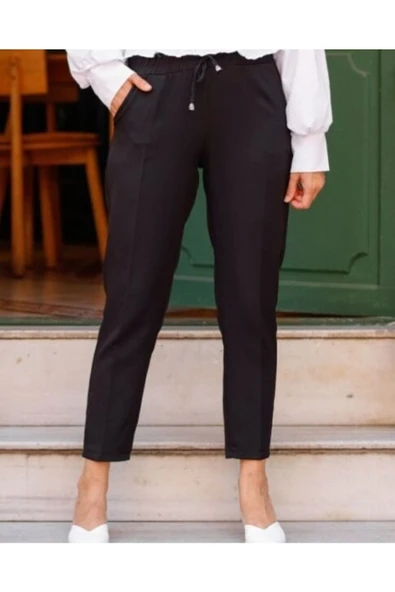 Kadın Pantolon Scuba Siyah ürün görseli