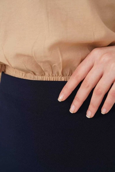 Kadın Kalem Etek Krem - Resim 3