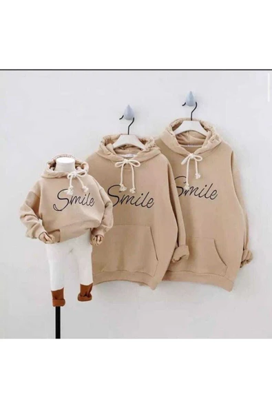 Aile Sweatshirt Nakışlı Kapüşonlü Vizyon Tek Fiyatıdır ürün görseli