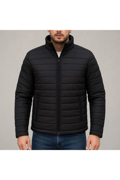Unısex Mont Astarlı Siyah ürün görseli