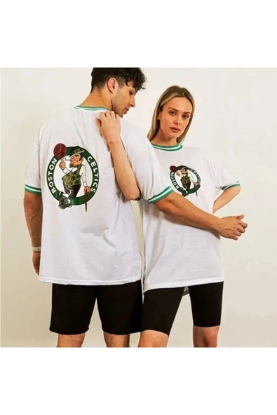 Sevgili Kombini Çift Unisex Baskılı Tişört Beyaz ürün görseli