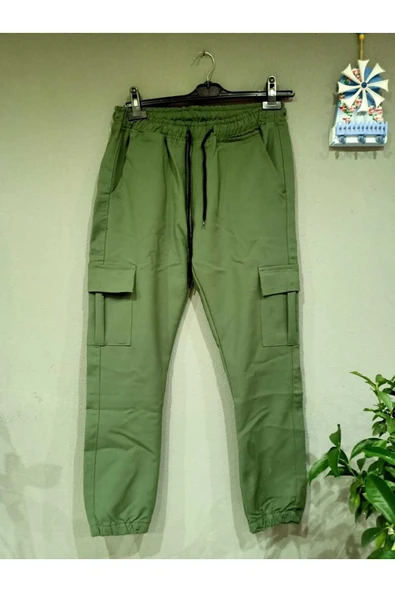 Unisex Kargo Cep Pantolon Yeşil ürün görseli