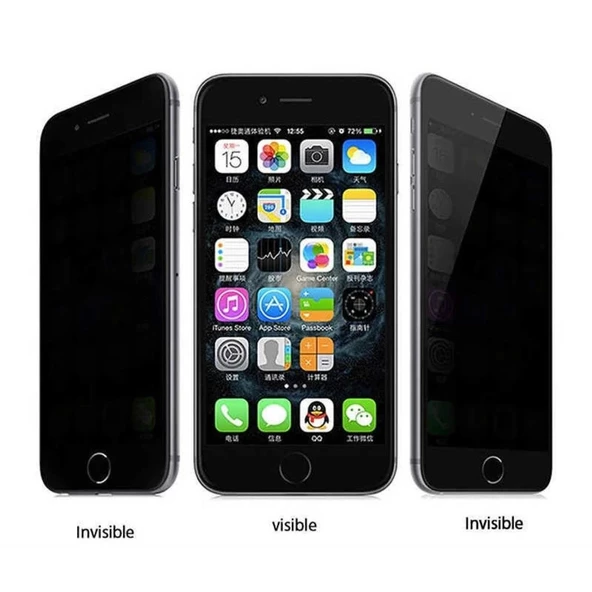 İphone 14-13-13 pro Hayalet Privacy 10D Cam Ekran Korucucu - Resim 2