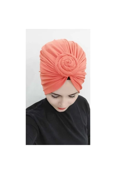 Kadın Tesettür Moda Tarz Trend Bone Açık Mavi - Resim 2