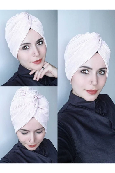 Tesettür Pliseli Düğüm Bone ürün görseli
