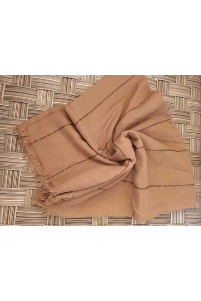Kadın Tesettür Sim Şeritli Pamuklu Şal ürün görseli