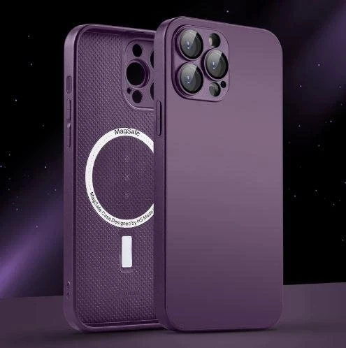 İphone 13 Pro Uyumlu Magsafe Ag Glass Buzlu Cep Telefopnu Kılıfı - Resim 3