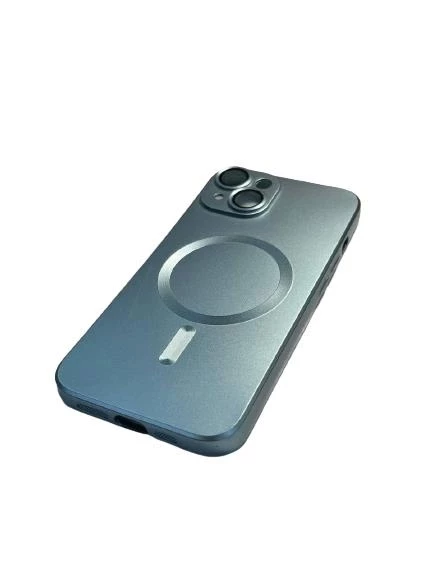 İphone 14 Metalic Magsafe Silikon Kılıf - Resim 5