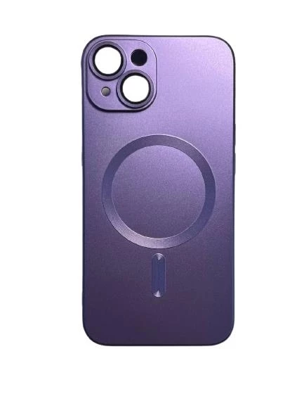 İphone 14 Plus Metalic Magsafe Silikon Kılıf - Resim 4