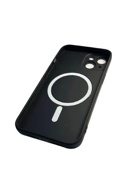 İphone 14 Plus Metalic Magsafe Silikon Kılıf - Resim 3