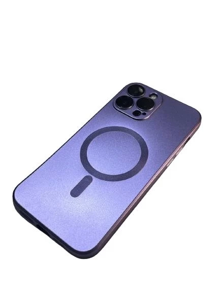 İphone 14 Pro Metalic Magsafe Silikon Kılıf - Resim 2