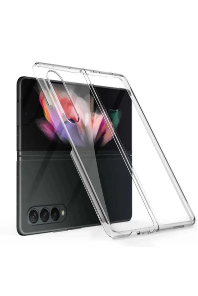 Samsung Z Fold 5 2 Parçalı Şeffaf Kılıf ürün görseli