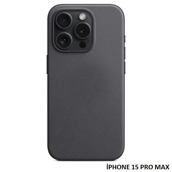 iPhone 15 Pro Max için MagSafe özellikli Mikro Dokuma Kılıf - Resim 4