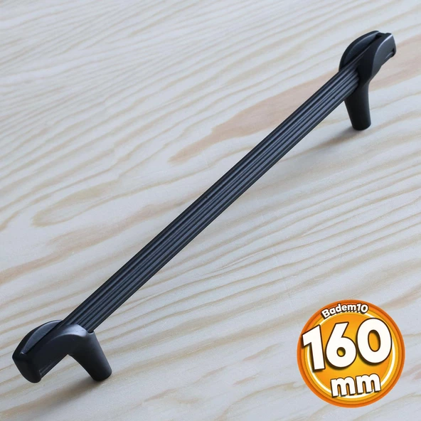 Duru 160 mm Siyah Metal Kulp Mobilya Çekmece Mutfak Dolabı Kulpları Kapak Dolap Kulpu Kulbu