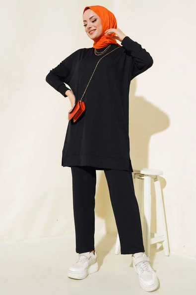 Fitilli İkili Takım Siyah - Resim 2