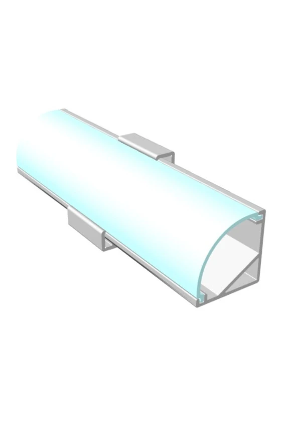 Mutfak Dolabı ve Tezgah Altı Bombe Difüzörlü Köşe Bar LED 24V 6500K 100cm