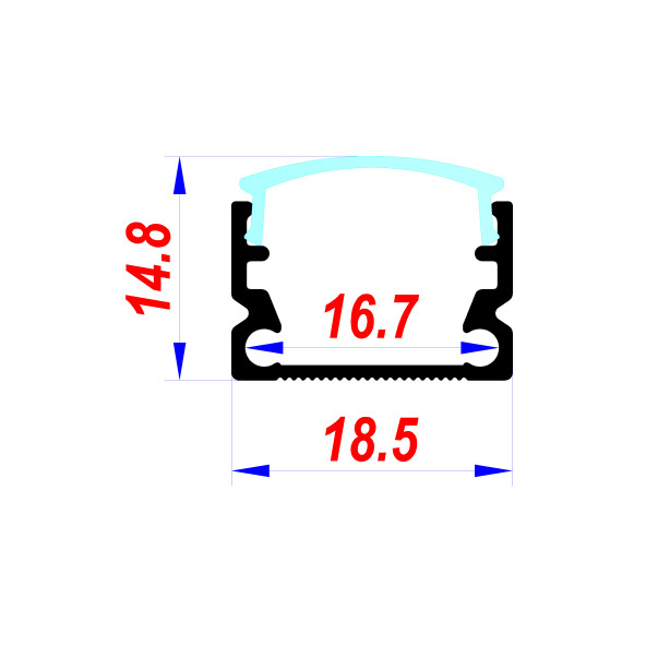 Ledesis Mutfak Dolabı ve Tezgah Üstü Sıva Üstü  LED Bar 24V 2700K 150 cm - Resim 2