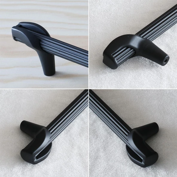 Duru 320 mm Siyah Metal Kulp Mobilya Çekmece Mutfak Dolabı Dolap Kapak Kulpları Kulbu Kulpu - 3