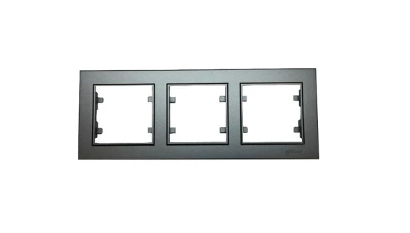 Makel Karea Füme 3 Lü Çerçeve