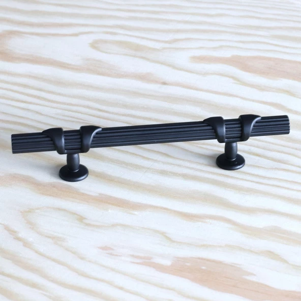 Emir 96 Mm Siyah Metal Kulp Mobilya Çekmece Mutfak Dolabı Dolap Kulpları Kapak Kulbu Kulpu - 7