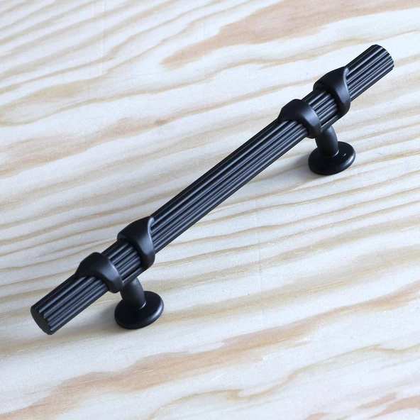 Emir 96 Mm Siyah Metal Kulp Mobilya Çekmece Mutfak Dolabı Dolap Kulpları Kapak Kulbu Kulpu - 6