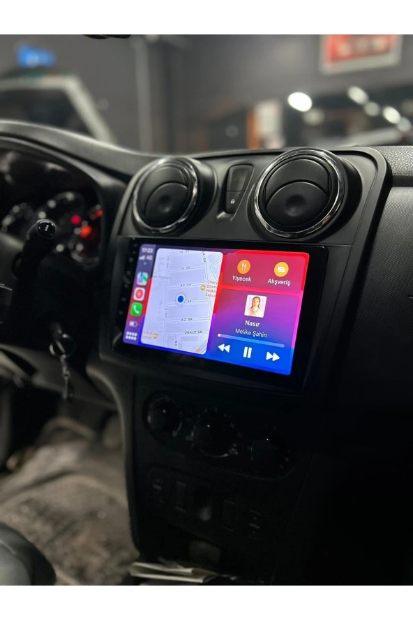 Dacia Sandero Stepway Çerçeveli Android 12 Multimedya Carplay 2gb Ram 32gb Hdd Navgiasyon Ekran