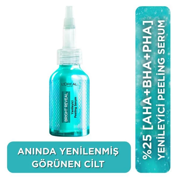 Bright Reveal Koyu Lekelere Karşı Hızlı Etkili Yenileyici Peeling Serum 25% [AHA + BHA + PHA] 25ml