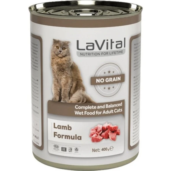 LaVital Kuzulu Yetişkin Kedi Konservesi 400 gr