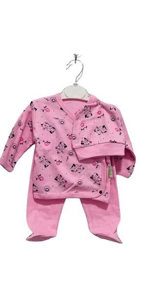 uğurböceğiçocuk Desenli Kuruvaze Alt Üst Bebek Takım - 7