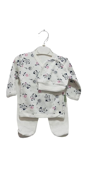 uğurböceğiçocuk Desenli Kuruvaze Alt Üst Bebek Takım - 12