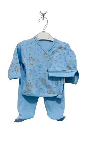 uğurböceğiçocuk Desenli Kuruvaze Alt Üst Bebek Takım - 6
