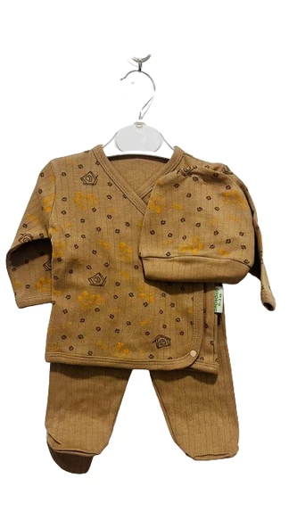 uğurböceğiçocuk Desenli Kuruvaze Alt Üst Bebek Takım - 8