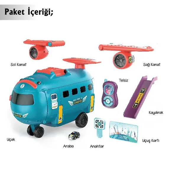 Minio Baby - Sesli Işıklı Uçak Simülasyon Oyuncak - Eğitici Oyuncak - Pilot Olacak Çocuk - 4