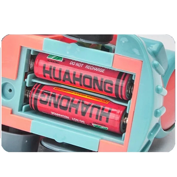 Minio Baby - Işıklı Sesli Domino Tren - Otomatik Domino Dizilimi - Eğitici Oyuncak - Pembe - 5