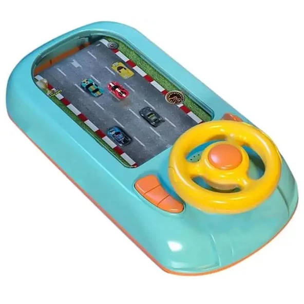Minio Baby - Sesli Direksiyon Simülasyon - Araba Yarışı- El kol Göz Koordinasyonu - Eğitici Oyuncak - 6