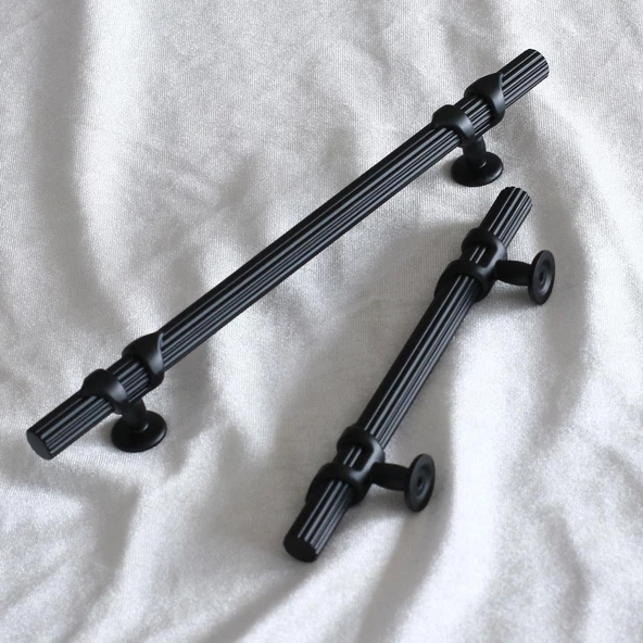 Emir 192 mm Siyah Metal Kulp Mobilya Mutfak Çekmece Dolabı Dolap Kulpu Kapak Kulpları Kulbu - 8