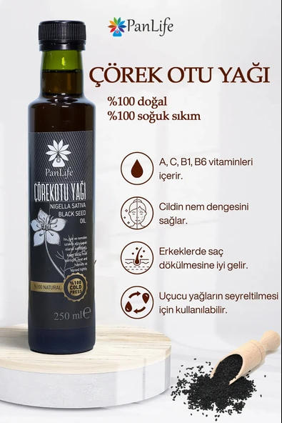 PANLIFE ÇÖREK OTU YAĞI 250 ML - 3